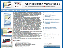 Tablet Screenshot of modellbahnverwaltung.sammlersoftware.de